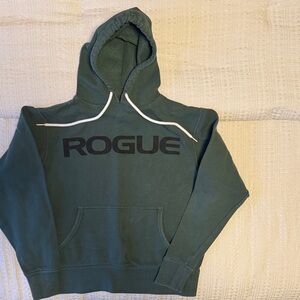 Rogue Dark Green Pullover Hoodie with Black Logo